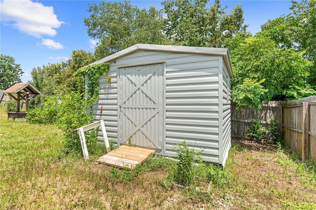 view of outbuilding