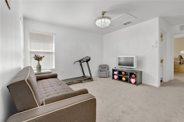 interior space with carpet floors