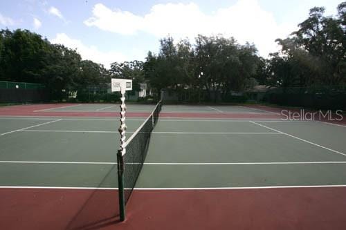 view of tennis court