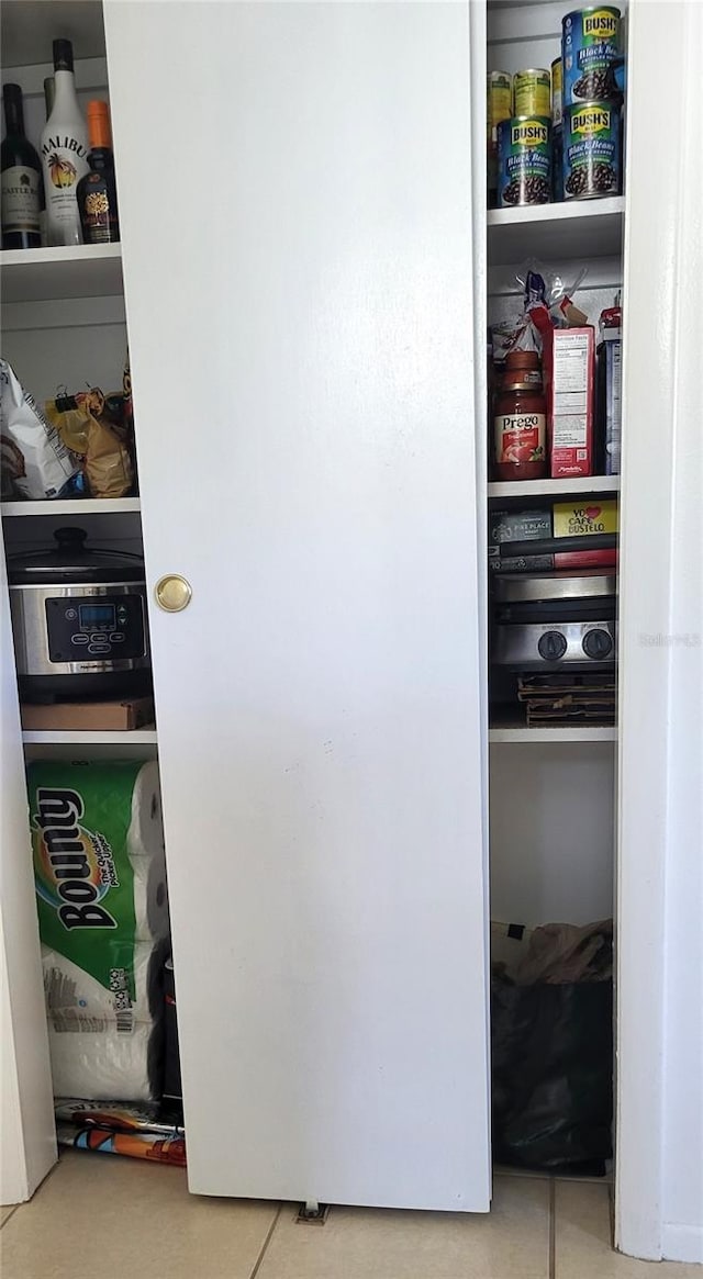 view of pantry