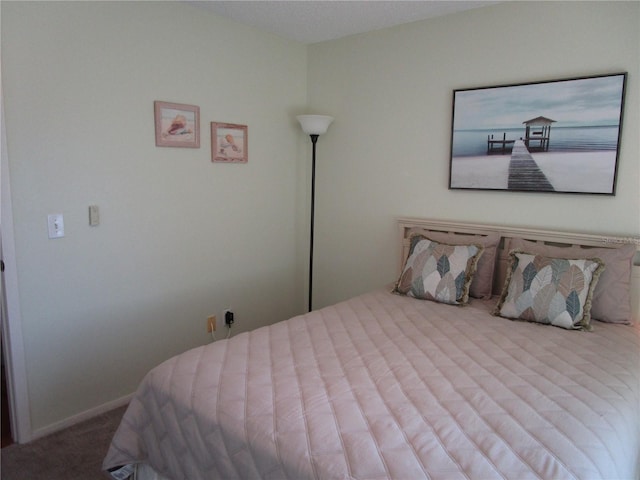 bedroom with carpet