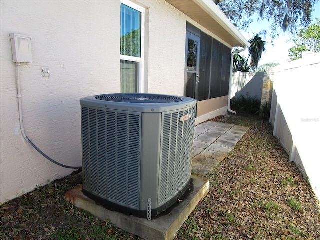 details featuring central air condition unit