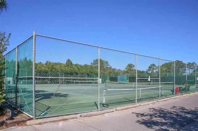 view of sport court