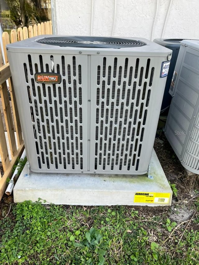 exterior details featuring cooling unit