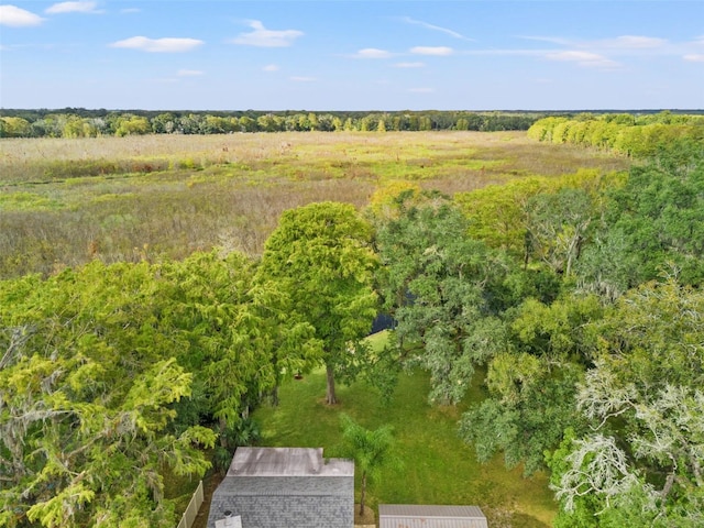 aerial view with a rural view