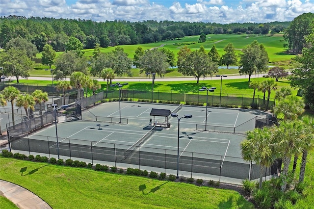 view of tennis court