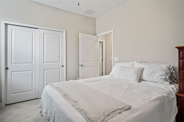 bedroom with a closet