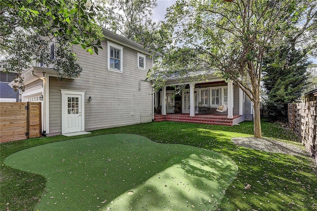 rear view of property with a patio area