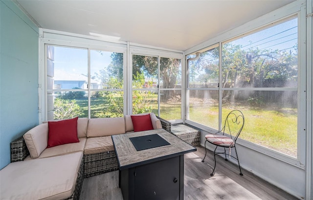 sunroom with a healthy amount of sunlight