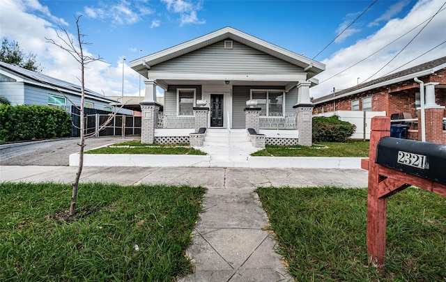 bungalow with a porch