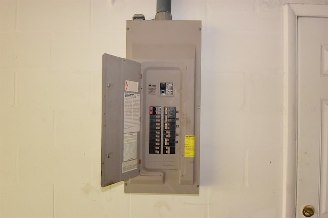 utility room with electric panel