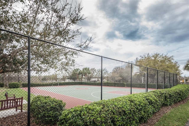 view of basketball court