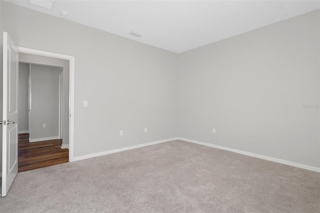 view of carpeted empty room