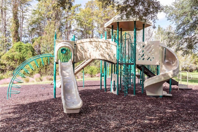 view of jungle gym