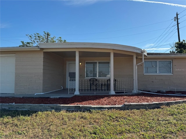 view of front of house featuring covered porch