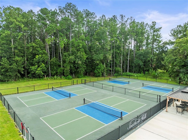 view of sport court