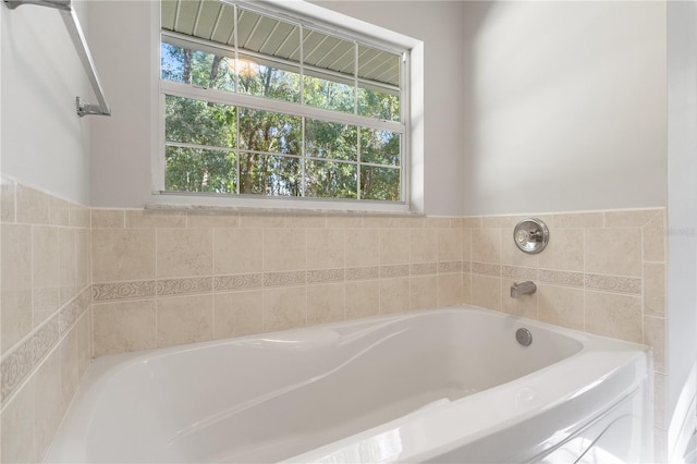 bathroom featuring a bathing tub