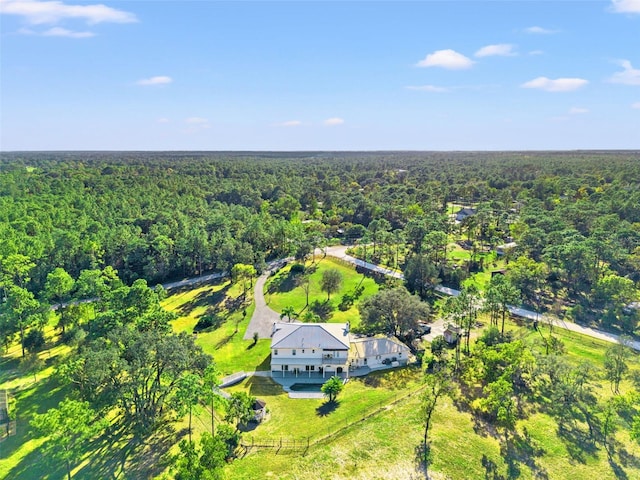 14485 Switch Back Rd, Brooksville, FL 34609 - aerial view of property and surrounding area with a heavily wooded area
