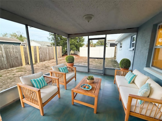 6417 Sutherland Ave, New Port Richey, FL 34653 - sunroom featuring an outdoor hangout area and plenty of natural light