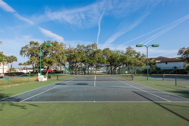 view of tennis court