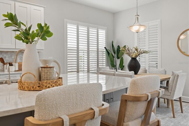 view of dining room