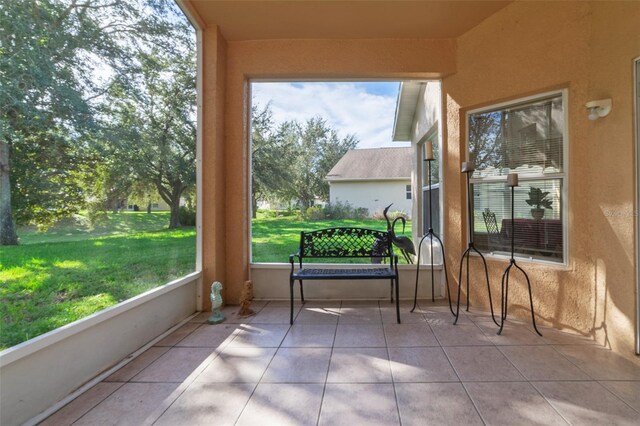 view of sunroom / solarium