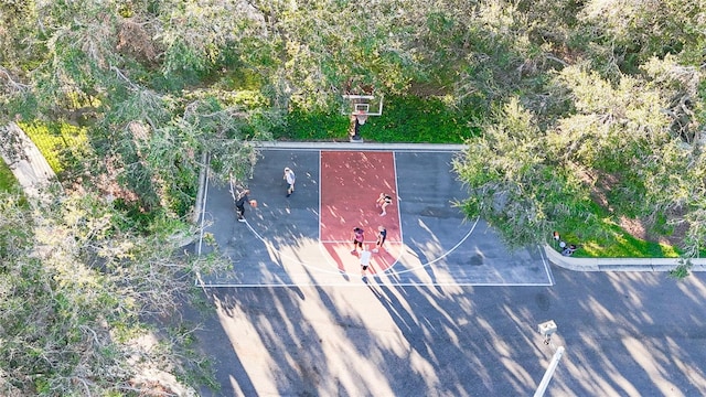 view of basketball court