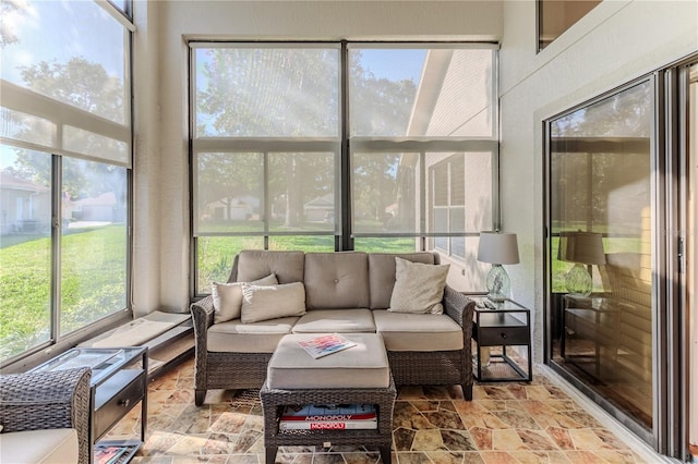 view of sunroom / solarium