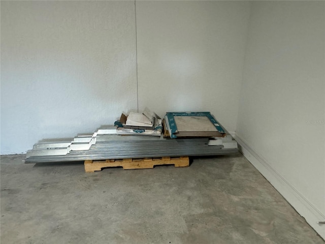 miscellaneous room featuring concrete floors