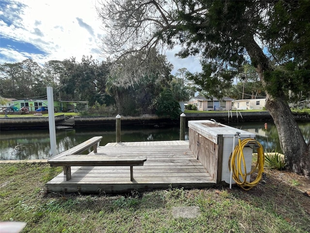 dock with a water view