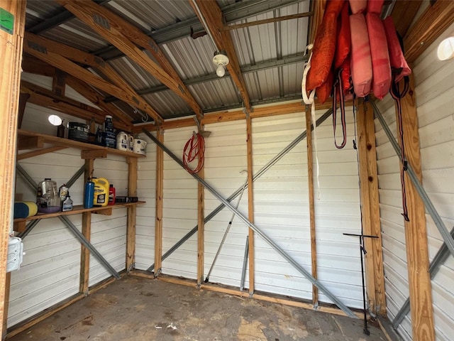 view of storage room