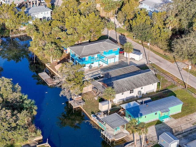 view of subject property featuring a nearby body of water
