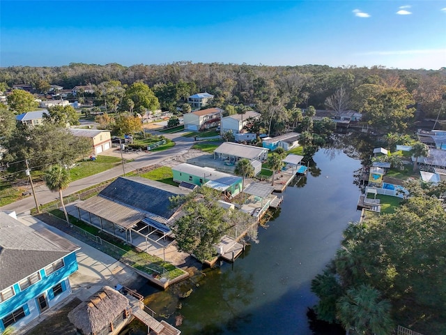 bird's eye view of a large body of water