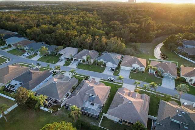 2533 Wood Pointe Dr, Holiday, FL 34691 - aerial view of residential area with a heavily wooded area