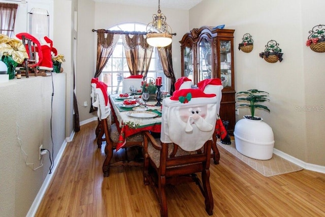 dining room featuring hardwood / wood-style floors