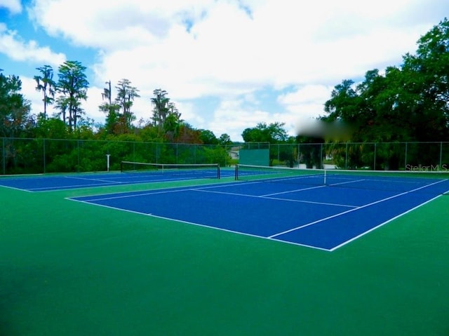 view of tennis court