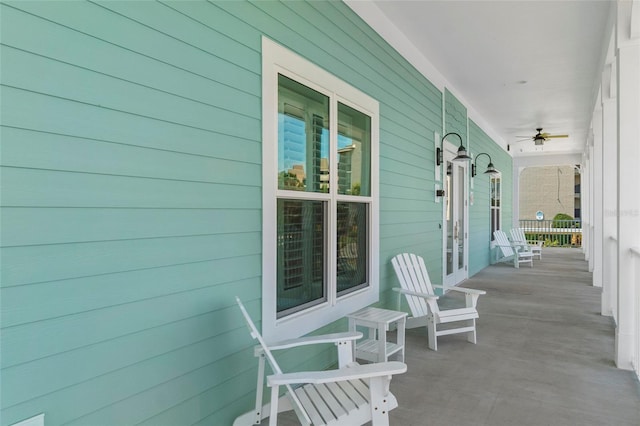 view of patio / terrace with a porch