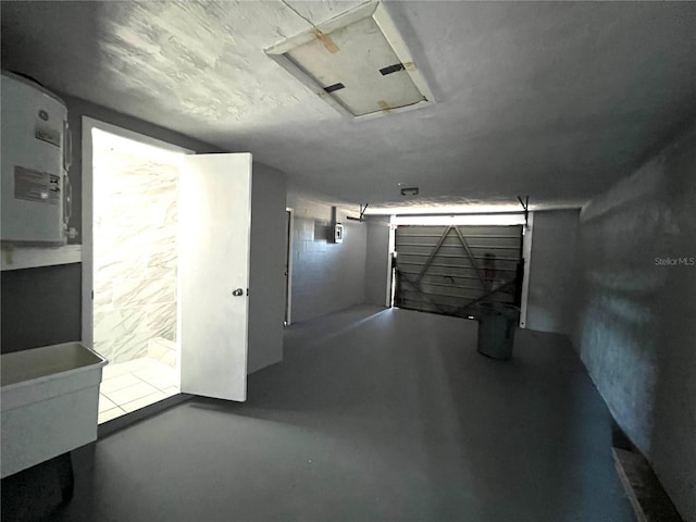 corridor featuring concrete floors