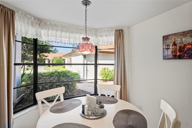 view of dining room