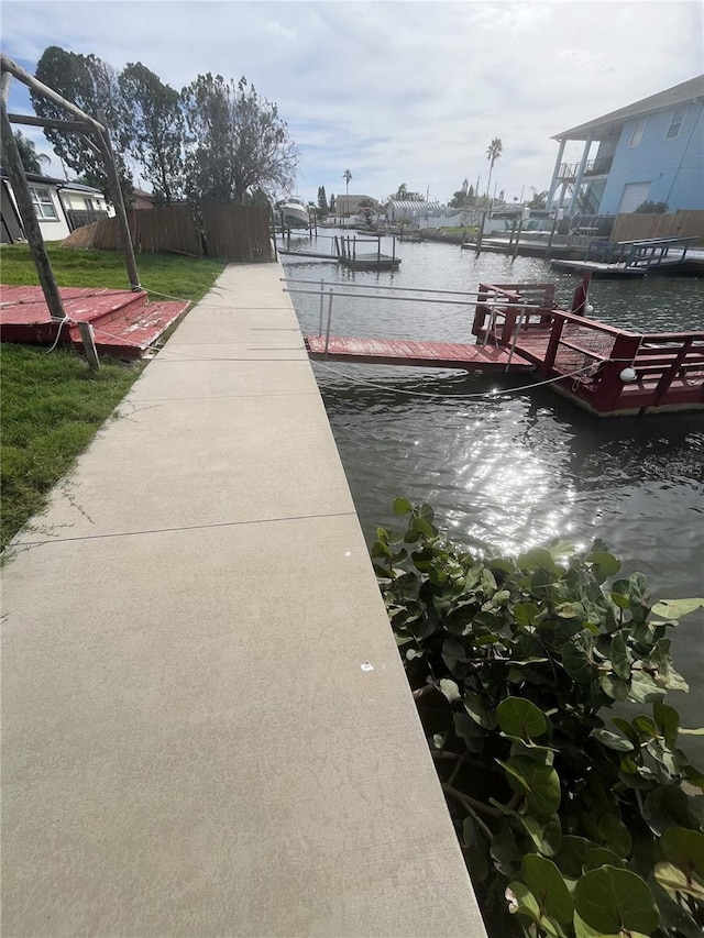 13639 Frances Ave, Hudson, FL 34667 - dock area featuring a water view