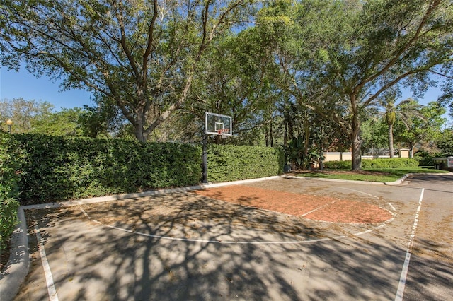 view of sport court