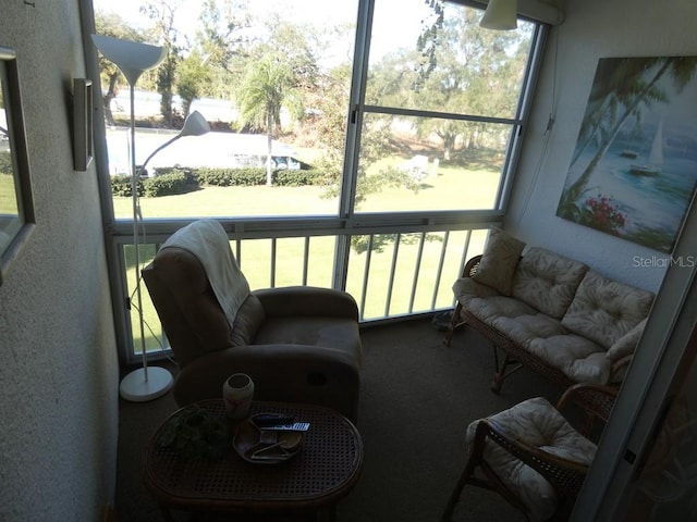 view of sunroom