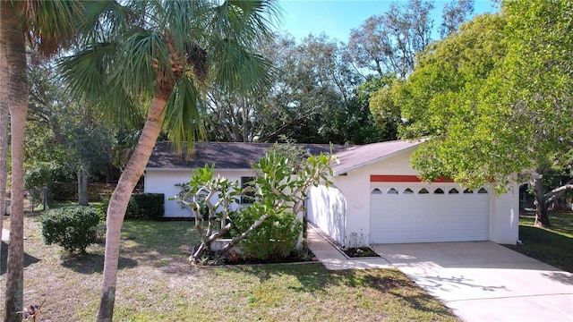 ranch-style house with a garage