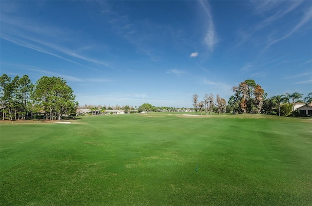 view of property's community featuring a yard