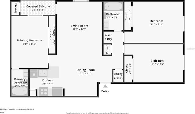 230 Thorn Tree Pl Unit 230, Brandon, FL 33510 - photo 3