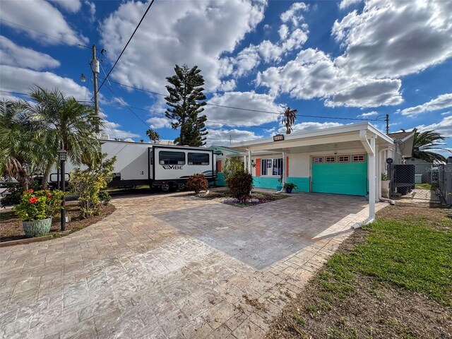 view of front of house featuring a garage