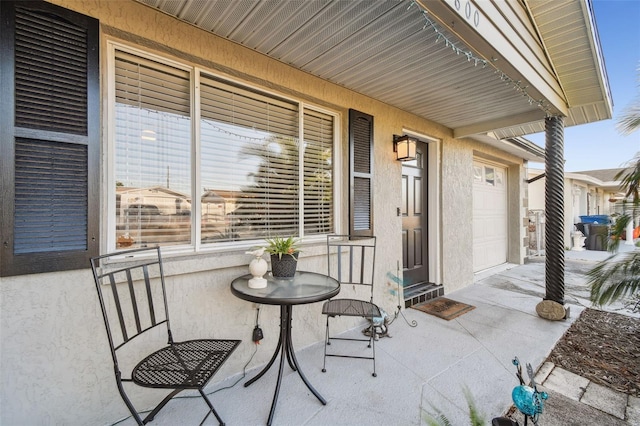 view of patio featuring covered porch