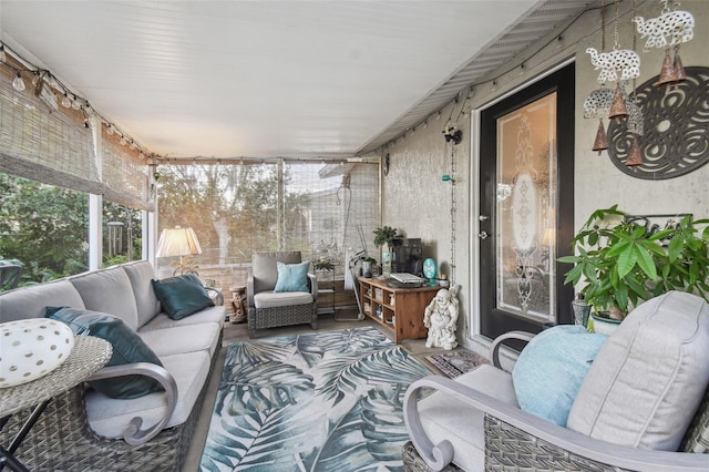 view of sunroom / solarium