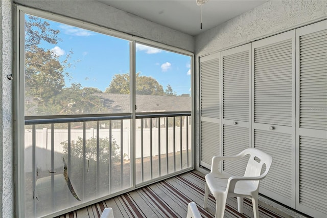 view of sunroom / solarium