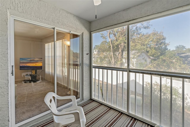 view of sunroom / solarium